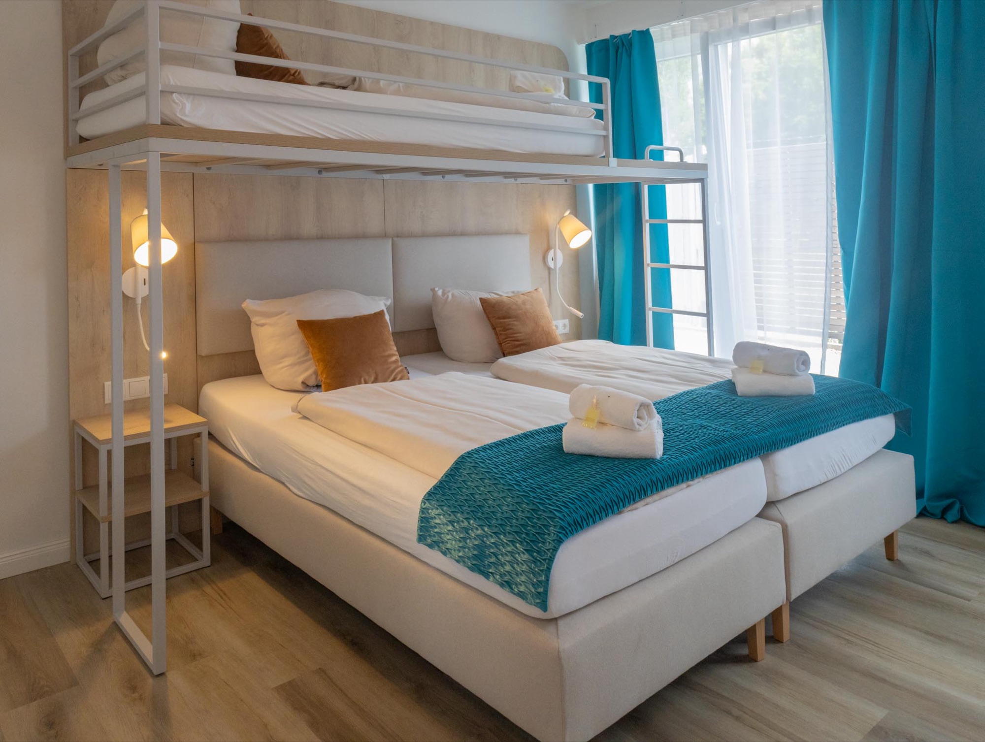 Zimmer im FairSchlafen Boutique Hotel für Übernachtungsgäste der Weihnachtsfeier